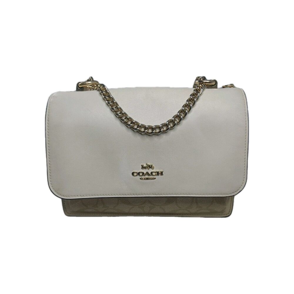 Coach Klare Crossbody Bag In Signature Canvas Cream & Brown Retail $295